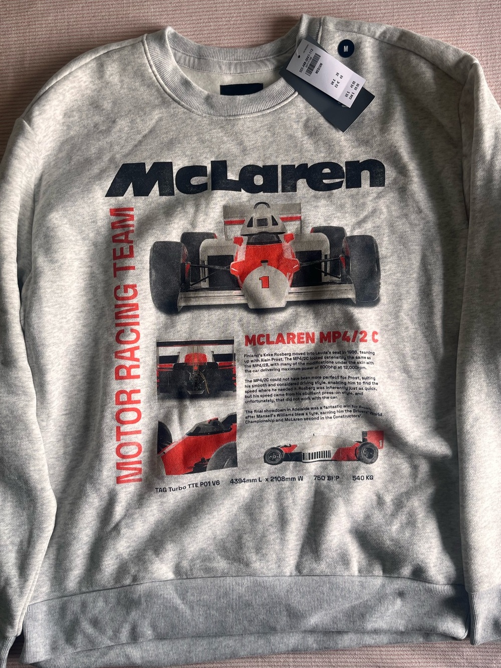 Hollister Grey Graphic Crewneck Sweatshirt